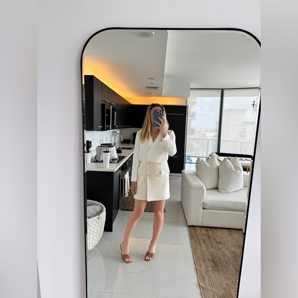 10 Crosby Derek Lam Elegant White Wrap Dress